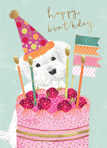 dog happy birthday cake