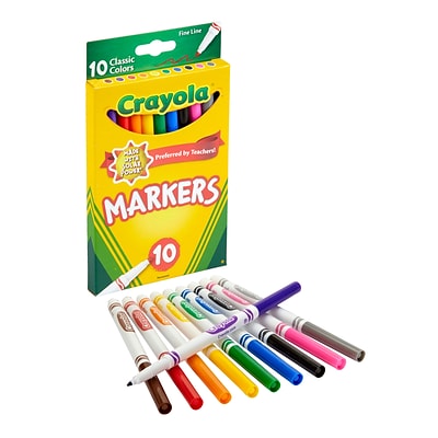 Crayola Kids' Paint Washable Classic Colors 10 Ct, Coloring & Activity