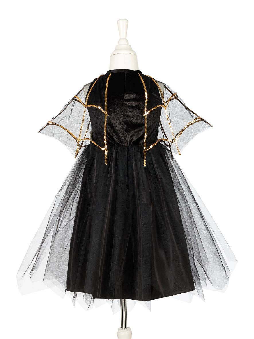 Evilian Black &amp; Gold Web Witch  Dress: 3-4 years