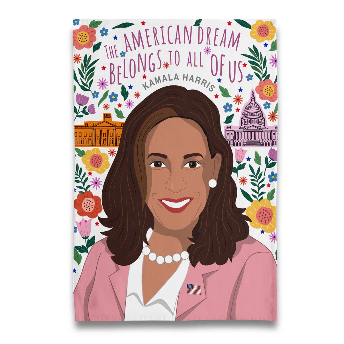 Kamala Harris Tea Towel