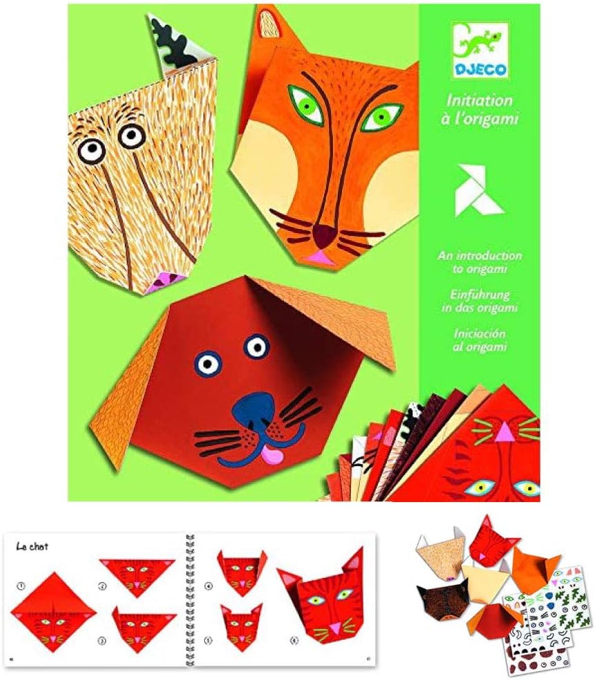 origami animals fun kit for beginners kids: origami animals fun