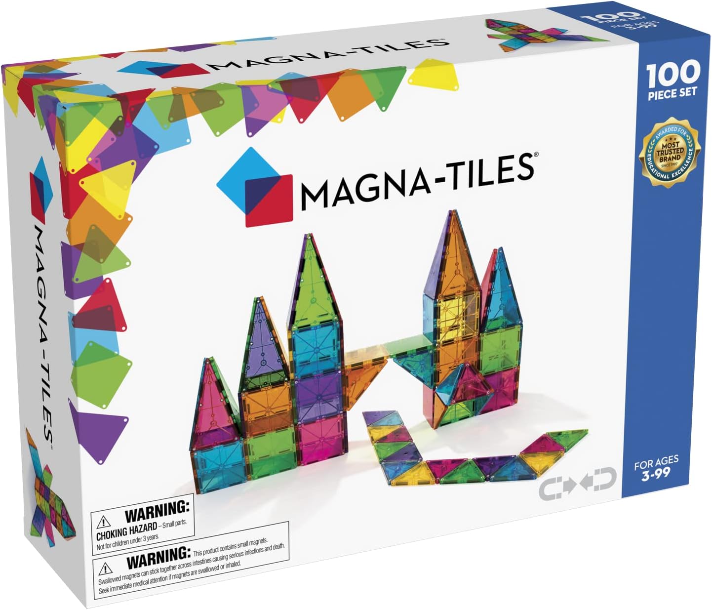 Magna-Tiles Clear 100 pc value pack - West Side Kids Inc