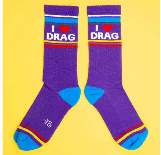 I Love ❤️ Drag Athletic Socks