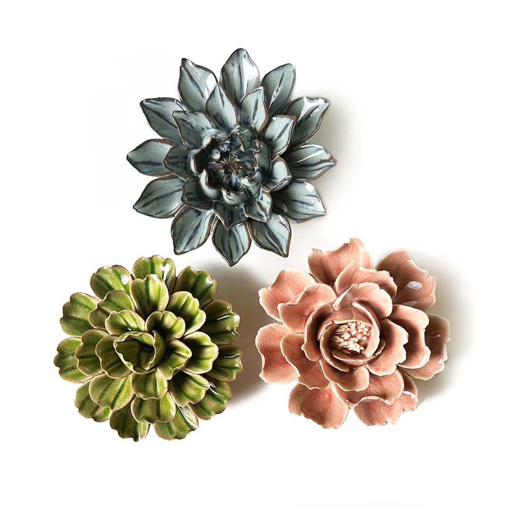 Ceramic Faux Succulents - Flower Gift Box Sets: Day