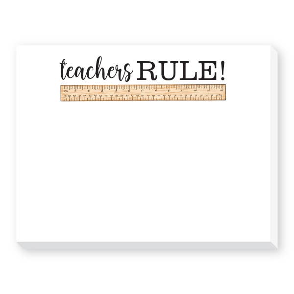 TEACHERS RULE DITTIE NOTEPAD