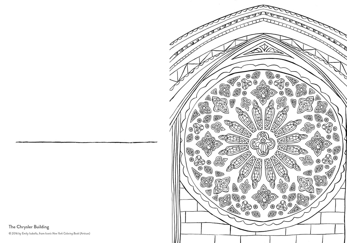 Iconic New York Coloring Book