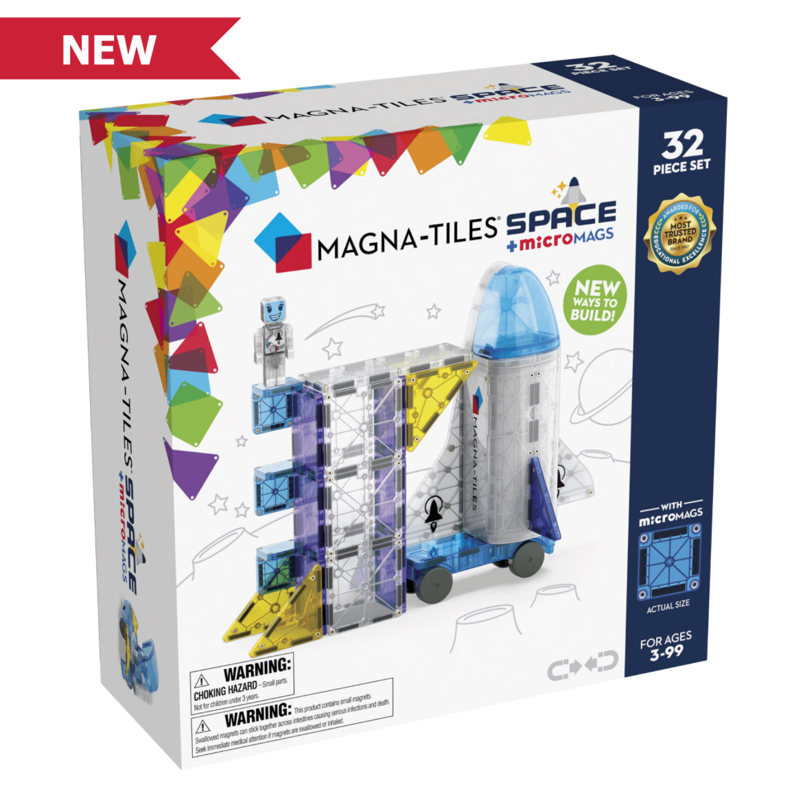 Magna-Tiles Space 32 Piece Set