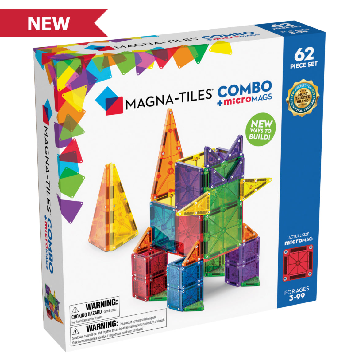 Magna-Tiles Combo 62 Piece Set