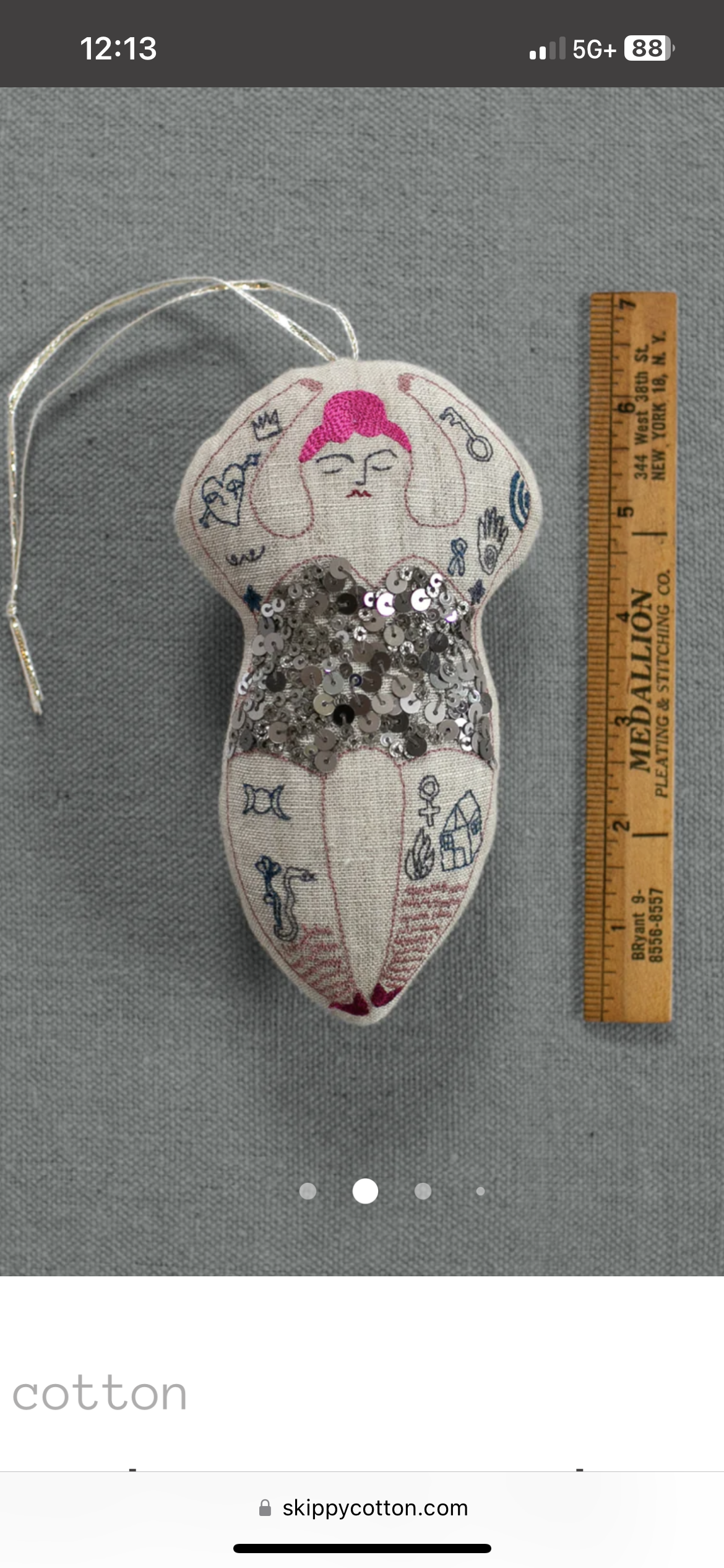 Tattooed Strong Lady Ornament - West Side Kids Inc