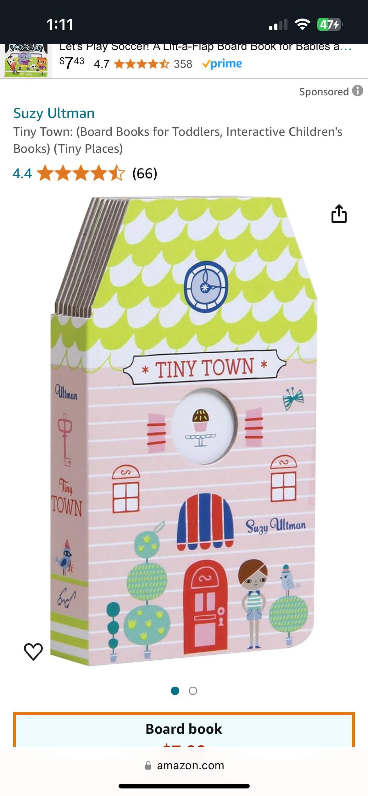 Tiny Town Board Book