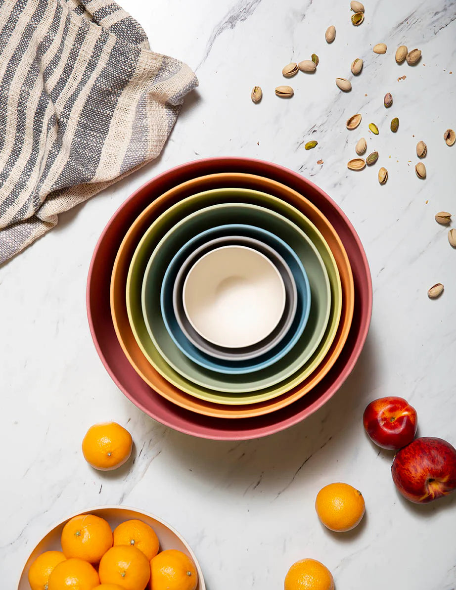 Bamboo Nesting Mixing Bowls - Pastel
