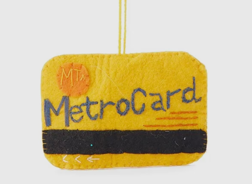 Metro card Ornament