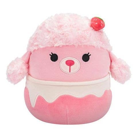 Squishmallow 8&quot; Chloe Strawberry Milkshake Poodle