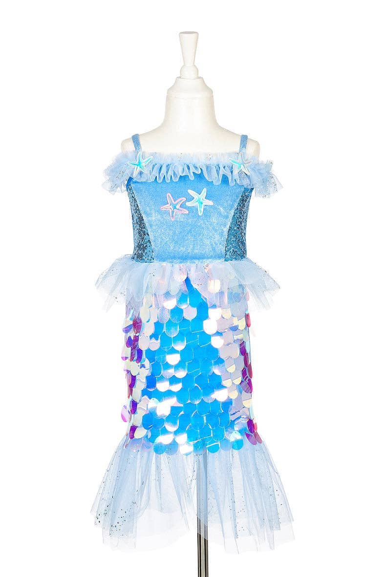 Lorelie Mermaid Blue Dress: 3-4 years