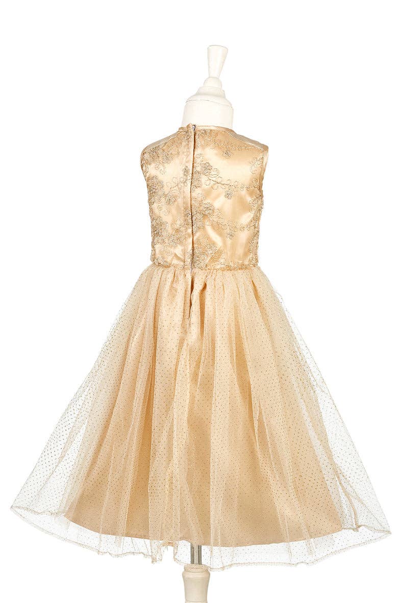 Noraline Gold Rose Party Dress: 3-4 years