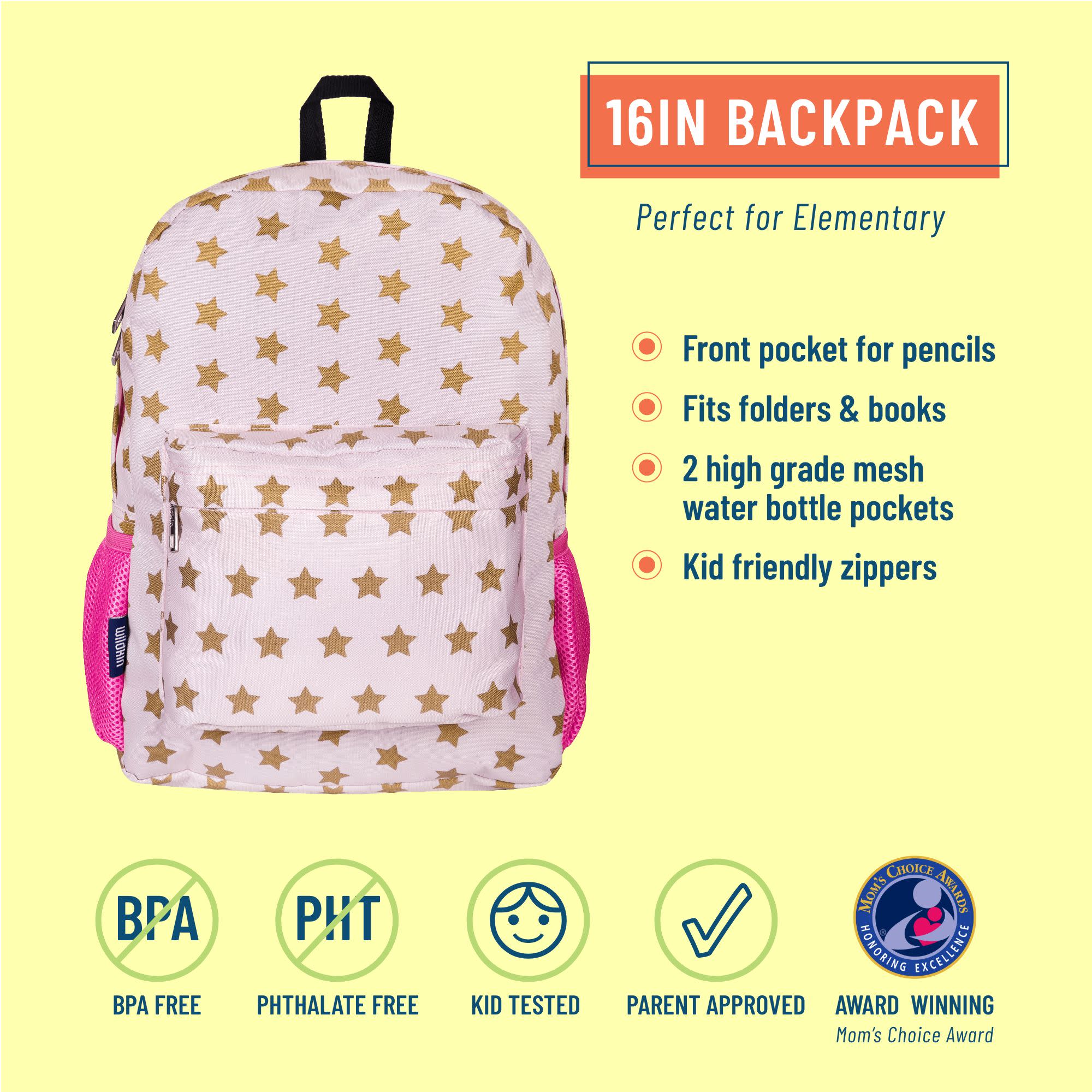 Wildkin 15-Inch Kids Backpack Elementary School Travel (Magical Unicorns)