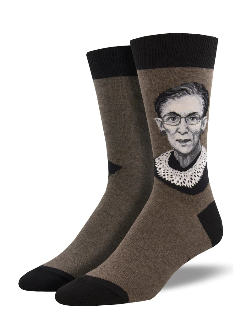 Ruth Bader Ginsburg Crew Socks for Men RBG