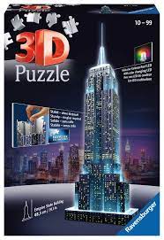 Empire State Building 3D Puzzle - Night Edition